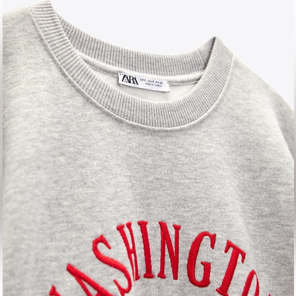 Zara Embroidered Sweatshirt - Picture 5 of 5